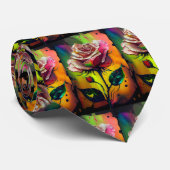 Étonnante cravate Abstraite rose rose (Roulé)