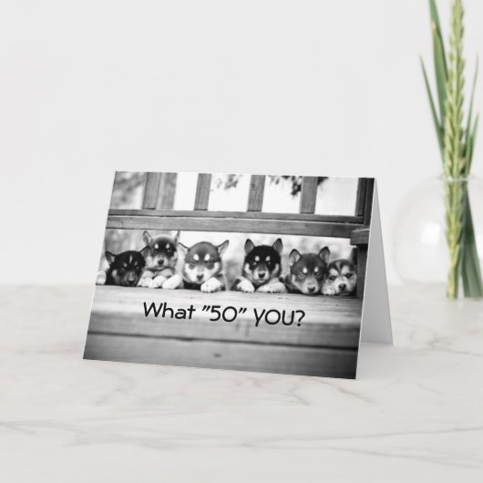 ÉTONNÉ-VOUS AVEZ 50 ANS ? CARTE DE GROUPE (Devant)