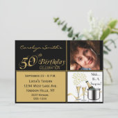 Étonnez les cinquantième invitations de fête (Debout devant)