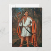 Etow Oh Koam, koning van de rivierlanden, 1710 Briefkaart (Voorkant / Achterkant)