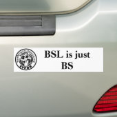 ETPBR BSL is gewoon BS Bumpersticker (Op auto)