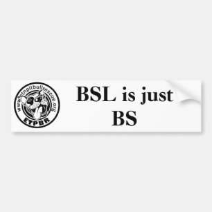ETPBR BSL is gewoon BS Bumpersticker