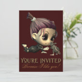 Étrange Amis Halloween Fête Invitation (Debout devant)