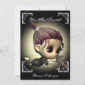 Étrange Amis Halloween Fête Invitation (Devant)