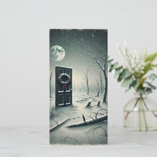 Étrange carte de Noël Déplaisant foncé (Debout devant)