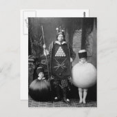 Étrange carte postale de costume victorien de fête (Devant / Derrière)