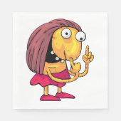 Étrange serviettes en papier pour femme (Devant)