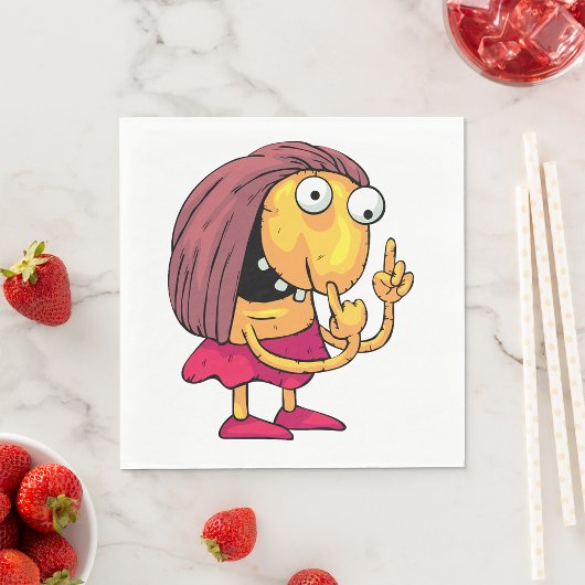 Étrange serviettes en papier pour femme