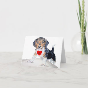 Être à moi Bagel le Beagle Carte de vœux