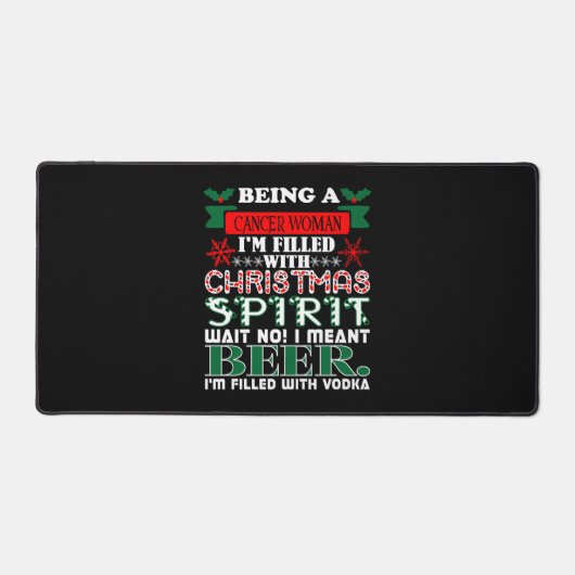 Être Cancer Femme Remplir l'esprit de Noël Bière (Recto)
