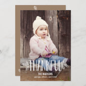 Être des Cartes photos de Thanksgiving (Devant / Derrière)