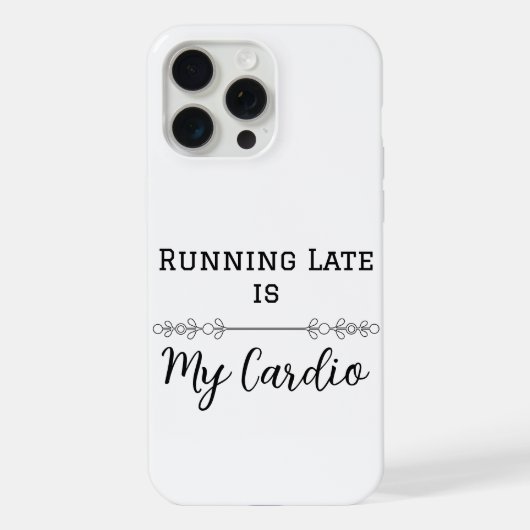 Être en Retard est mon Cardio (Verso)