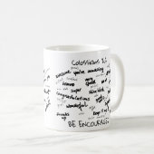 Être encouragé Mug (Devant droit)