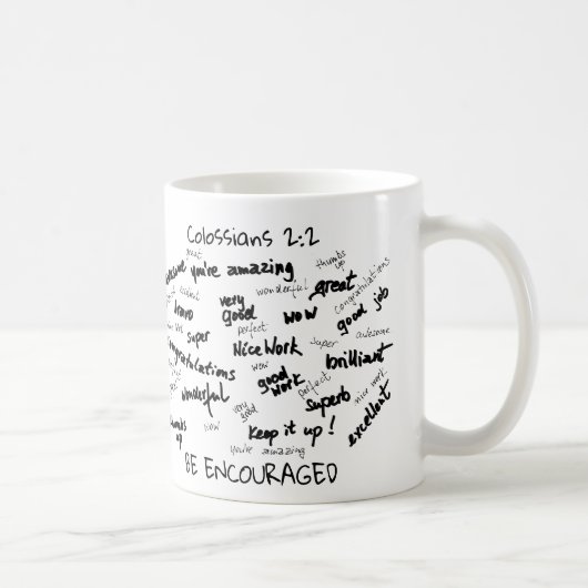 Être encouragé Mug (Droite)