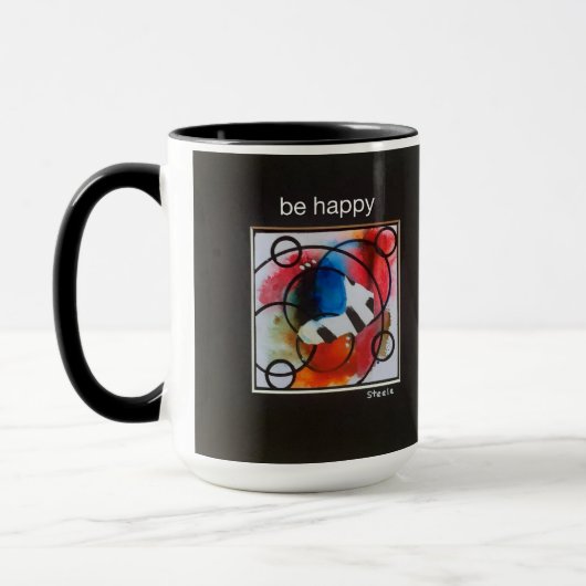 'être heureux' Beverage Mug (Gauche)