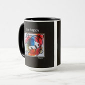 'être heureux' Beverage Mug (Devant gauche)