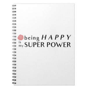 Être Heureux Est Mon Carnet Super Power
