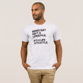 ÊTRE HOMOSEXUEL N'EST PAS UN T-shirt DE STYLE DE V (Devant entier)