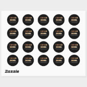 Être humain Sticker rond classique (Feuille)