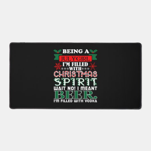 Être Juillet Fille Rempli Noël Spirit Bière (Recto)