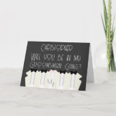 Être L'Un De Mes Groomsmans Demande Carte Proposit (Devant)