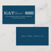 & ÊTRE MARIÉ | CARTES DE SITE WEB DE MARIAGE (Devant / Derrière)