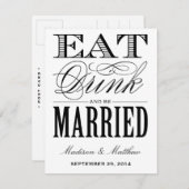 Être marié | Enregistrer la carte postale Date (Devant / Derrière)