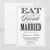 Être marié | Faire-part de mariage (Devant / Derrière)