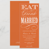 & ÊTRE MARIÉ| STYLE FAIRE-PART DE MARIAGE 2 (Devant / Derrière)