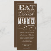 & ÊTRE MARIÉ| STYLE FAIRE-PART DE MARIAGE 2 (Devant / Derrière)