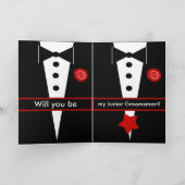 Être mon garçon d'honneur junior CARTE NOM PERSONN (Intérieur)