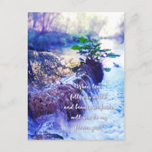 être mon invitation fille de fleurs waterhaze