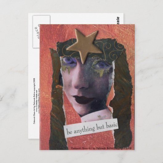 ÊTRE N'IMPORTE QUOI DE LA CARTE Postale DE BASE (Devant / Derrière)