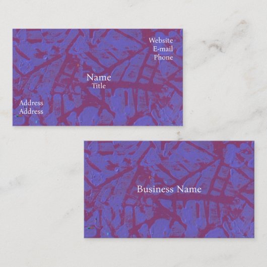 Être noté Cartes de visite (Devant / Derrière)