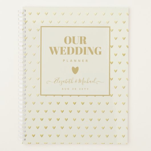 ÊTRE ORGANISÉ WEDDING PLANNER - GOLD Hearts Custom (Devant)