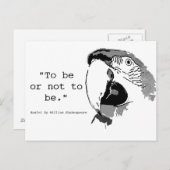 Être ou ne pas être carte postale (Devant / Derrière)