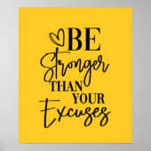 ÊTRE PLUS FORT QUE VOTRE POSTER EXCUSES (Devant)