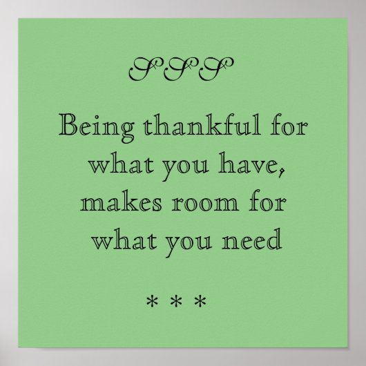 Être reconnaissant - affiche (Devant)