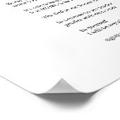 Être soi-même poésie décoration murale noir blanc (Coin)