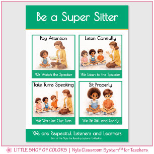 Être un Super Gardien d'Enfants Affiche de Tableau