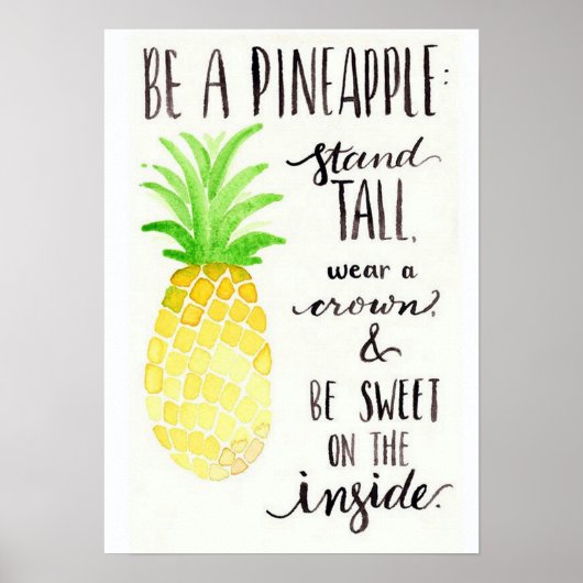 Être une affiche d'ananas (Devant)