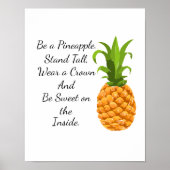 Être une affiche d'ananas (Devant)