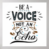 Être une affiche inspirante de la voix (Devant)