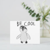 être une carte postale de pingouin cool (Debout devant)