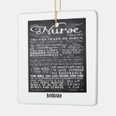 Être Une Infirmière Dire Ornement (Gauche)