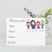 être une invitation à un ami (Debout devant)