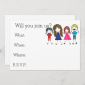 être une invitation à un ami (Devant / Derrière)