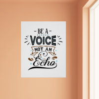Être Une Voix Inspiration Word Art Poster