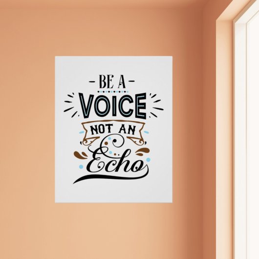 Être Une Voix Inspiration Word Art Poster