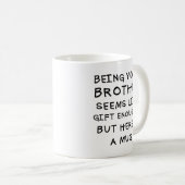 Être votre frère drôle Mug Noël 11oz Cerami (Devant droit)